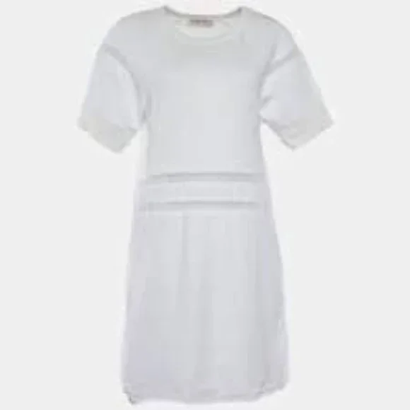 See By Chloe | Dresses | See By Chloe White Cotton Lace Insert Detail Dress  | Poshmark